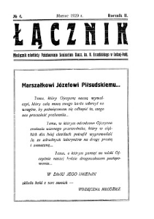 Łącznik : miesięcznik młodzieży Państwowego Seminarium Nauczycielskiego im.Mieczysława Brzezińskiego w Leśnej Podlaskiej R. 2 (1929) nr 4 (marzec)