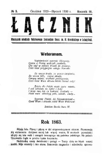 Łącznik : miesięcznik młodzieży Państwowego Seminarium Nauczycielskiego im.Mieczysława Brzezińskiego w Leśnej Podlaskiej R.3 (1929/1930) nr 3 (grudzień/styczeń)