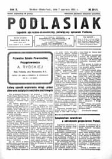 Podlasiak : tygodnik polityczno-społeczno-narodowy, poświęcony sprawom ludu podlaskiego R. 10 (1931) nr 20/21