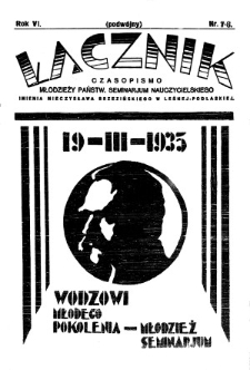 Łącznik : miesięcznik młodzieży Państwowego Seminarium Nauczycielskiego im.Mieczysława Brzezińskiego w Leśnej Podlaskiej R. 6 (1935) nr 7-8