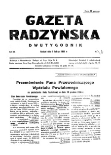 Gazeta Radzyńska R. 3 (1935) nr 2