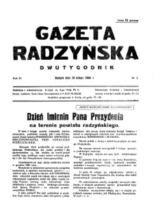 Gazeta Radzyńska R. 3 (1935) nr 3