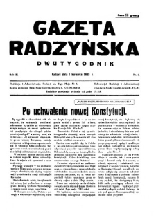 Gazeta Radzyńska R. 3 (1935) nr 6