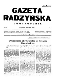 Gazeta Radzyńska R. 3 (1935) nr 7