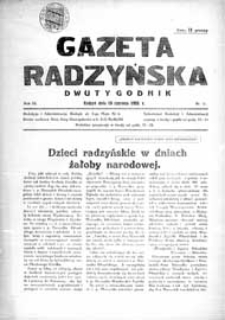 Gazeta Radzyńska R. 3 (1935) nr 11