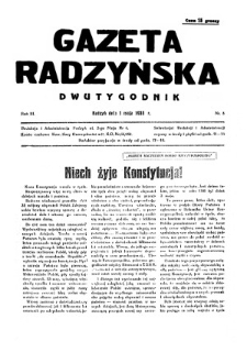 Gazeta Radzyńska R. 3 (1935) nr 8