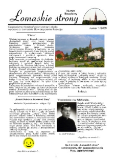 Łomaskie Strony : biuletyn mieszkańc&oacute;w Łomaz i okolic R. 1 (2009) nr 1