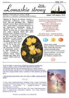 Łomaskie Strony : biuletyn mieszkańców Łomaz i okolic R. 2 (2010) nr 3 (5)
