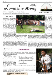 Łomaskie Strony : biuletyn mieszkańc&oacute;w Łomaz i okolic R. 2 (2010) nr 7 (9)