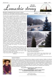 Łomaskie Strony : biuletyn mieszkańc&oacute;w Łomaz i okolic R. 3 (2011) nr 1 (15)