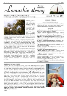 Łomaskie Strony : biuletyn mieszkańc&oacute;w Łomaz i okolic R. 3 (2011) nr 5 (19)