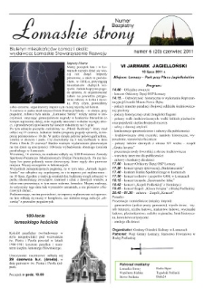 Łomaskie Strony : biuletyn mieszkańców Łomaz i okolic R. 3 (2011) nr 6 (20)