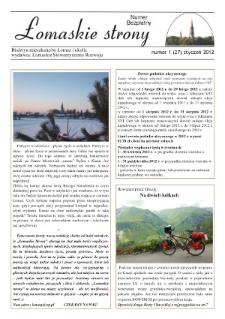 Łomaskie Strony : biuletyn mieszkańc&oacute;w Łomaz i okolic R. 4 (2012) nr 1 (27)