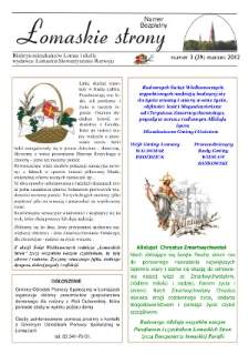 Łomaskie Strony : biuletyn mieszkańc&oacute;w Łomaz i okolic R. 4 (2012) nr 3 (29)