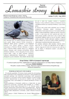Łomaskie Strony : biuletyn mieszkańc&oacute;w Łomaz i okolic R. 4 (2012) nr 5 (31)