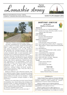 Łomaskie Strony : biuletyn mieszkańców Łomaz i okolic R. 4 (2012) nr 8 (34)