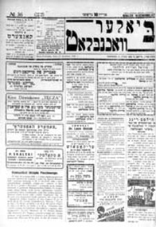 Bialer Wochenblat : organ fur der cjonistyszer organizacje in Bialer Podlaska R. 2 (1935) nr 36