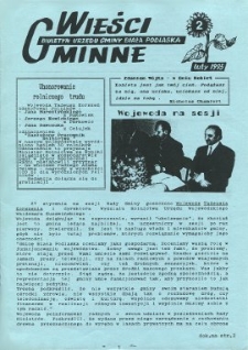 Wieści Gminne : biuletyn Urzedu Gminy w Białej Podlaskiej R. 1 (1995) nr 2