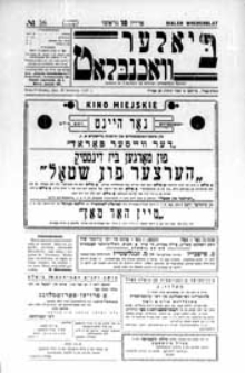 Bialer Wochenblat : organ fur der cjonistyszer organizacje in Bialer Podlaska R. 4 (1937) nr 16