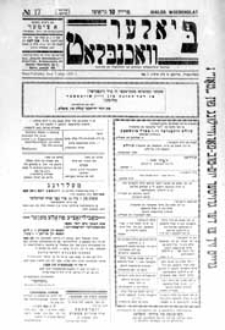 Bialer Wochenblat : organ fur der cjonistyszer organizacje in Bialer Podlaska R. 4 (1937) nr 17
