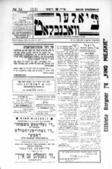 Bialer Wochenblat : organ fur der cjonistyszer organizacje in Bialer Podlaska R. 4 (1937) nr 24