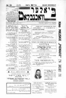 Bialer Wochenblat : organ fur der cjonistyszer organizacje in Bialer Podlaska R. 4 (1937) nr 28