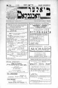 Bialer Wochenblat : organ fur der cjonistyszer organizacje in Bialer Podlaska R. 4 (1937) nr 34