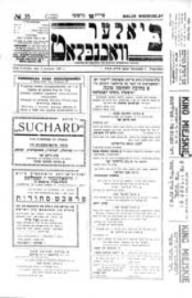 Bialer Wochenblat : organ fur der cjonistyszer organizacje in Bialer Podlaska R. 4 (1937) nr 35