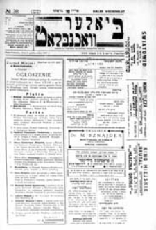 Bialer Wochenblat : organ fur der cjonistyszer organizacje in Bialer Podlaska R. 4 (1937) nr 38