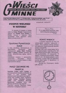 Wieści Gminne : biuletyn Urzedu Gminy w Białej Podlaskiej R. 1 (1995) nr 8