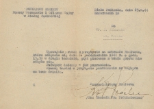 Zaproszenie Powiatowego Komitetu Pomocy Warszawie i Ofiarom Wojny w Białej Podlaskiej na zebranie komitetu skierowane do Jana Makaruka