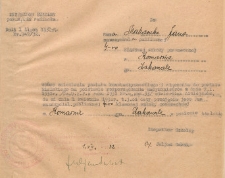 Odpis pisma Inspektora Szkolnego pow. Biała Podlaska w związku z likwidacją pow. konstantynowskiego