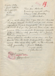 Odpis nominacji Jana Makaruka na stanowiska tymczasowego nauczyciela publicznej szkoły powszechnej w Sarnakach