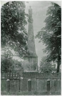 Pomnik św. Jana Kantego przed wjazdem do szpitala przy ul Warszawskiej w Białej Podlaskiej