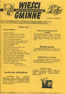 Wiadomości Gminne : biuletyn Urzędu Gminy w Białej Podlaskiej R. 2 (1996) nr 2