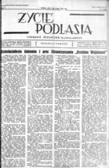 Życie Podlasia: pismo społeczno-gospodarcze R. 2 (1935) nr 5 (40)