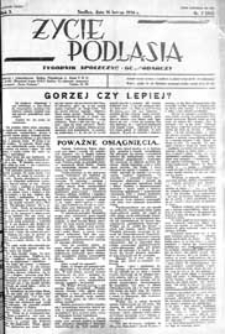 Życie Podlasia: pismo społeczno-gospodarcze R. 3 (1936) nr 7 (94)