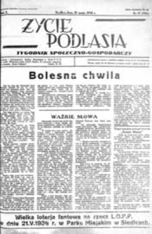 Życie Podlasia: pismo społeczno-gospodarcze R. 3 (1936) nr 19 (106)