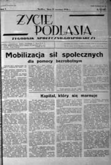 Życie Podlasia: pismo społeczno-gospodarcze R. 3 (1936) nr 37 (124)