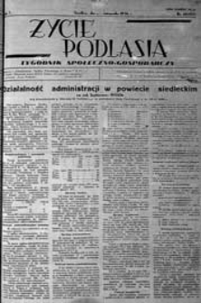 Życie Podlasia: pismo społeczno-gospodarcze R. 3 (1936) nr 48 (135)