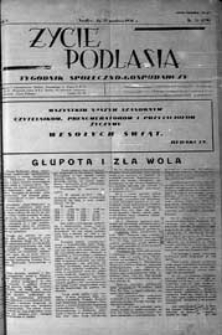 Życie Podlasia: pismo społeczno-gospodarcze R. 3 (1936) nr 52 (139)