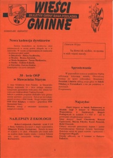 Wieści Gminne : biuletyn Urzędu Gminy w Białej Podlaskiej R. 3 (1997) nr 5
