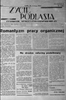 Życie Podlasia: pismo społeczno-gospodarcze R. 5 (1938) nr 5 (197)