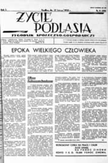 Życie Podlasia: pismo społeczno-gospodarcze R. 5 (1938) nr 8 (200)