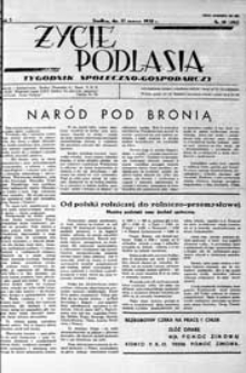 Życie Podlasia: pismo społeczno-gospodarcze R. 5 (1938) nr 10 (202)