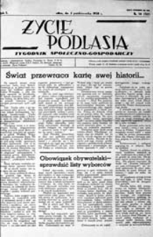 Życie Podlasia: pismo społeczno-gospodarcze R. 5 (1938)nr 30 (222)