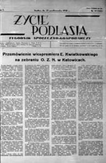Życie Podlasia: pismo społeczno-gospodarcze R. 5 (1938) nr 33 (225)