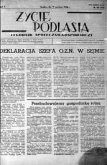 Życie Podlasia: pismo społeczno-gospodarcze R. 5 (1938) nr 40 (232)