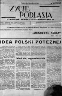 Życie Podlasia: pismo społeczno-gospodarcze R. 5 (1938) nr 41-42 (233-234)