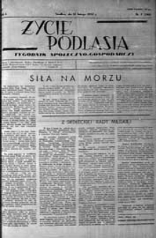 Życie Podlasia: pismo społeczno-gospodarcze R. 4 (1937) nr 7 (146)